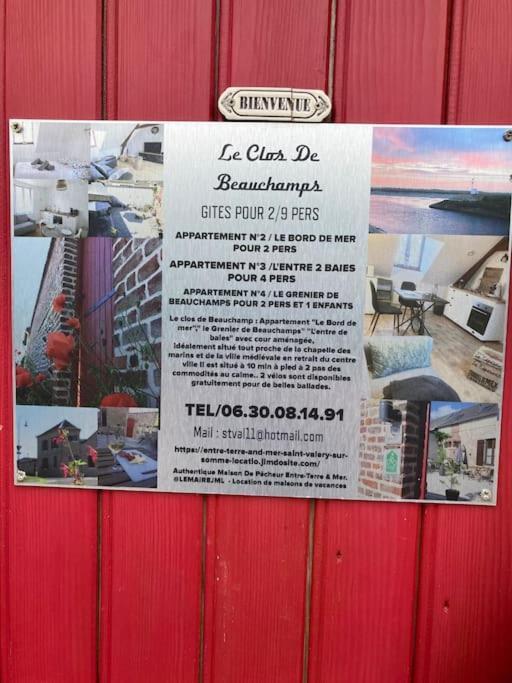 Le Clos De Beauchamp Appartement Le Bord De Mer 2 Velos Sont Disponibles Gratuitement Saint-Valéry-sur-Somme Zewnętrze zdjęcie
